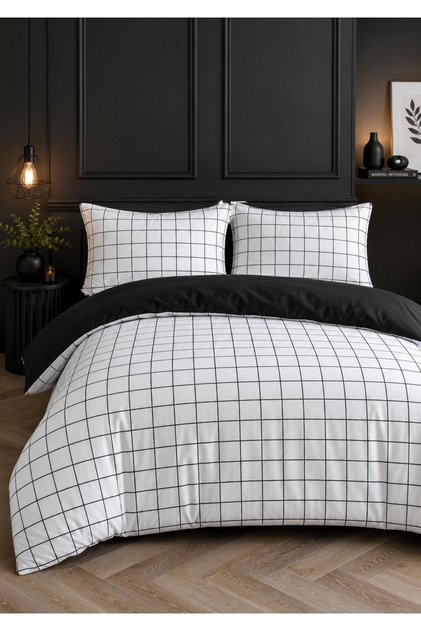 Artus Black Double Mature Duvet Cover Set