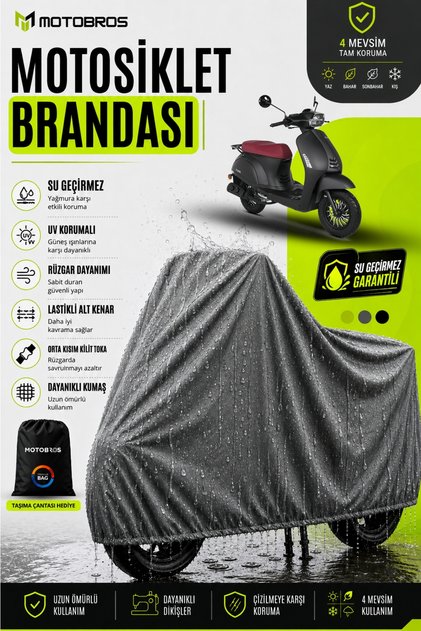 Motorcycle Cover Motorbike Cover Kuba Bluebird Compatible Thermoguard-X Gray Waterproof Uv Protected Motor Cover
