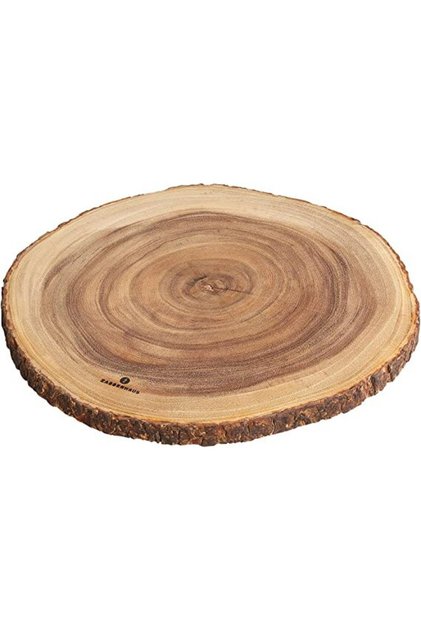 Platou de servire rotund din acacia 45x2,5cm