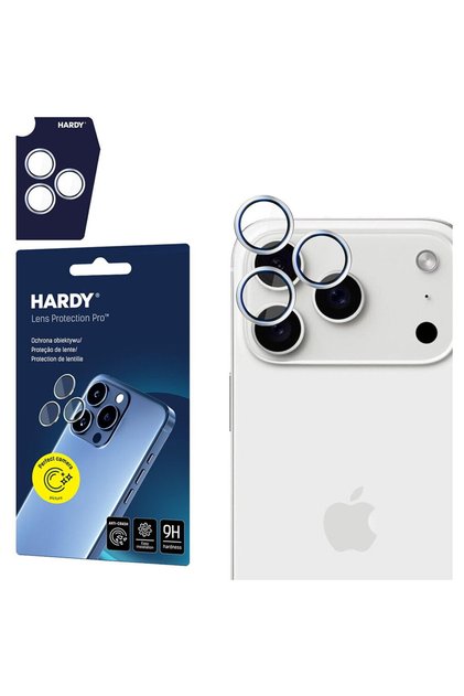 Folie pentru iPhone 17 Pro / iPhone 17 Pro Max - Hardy Lens Protection Pro - Argintiu