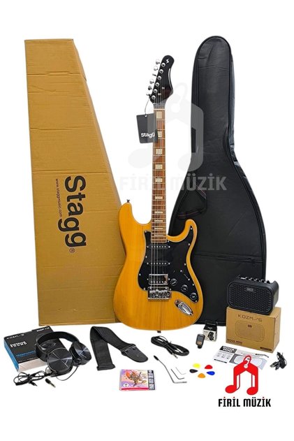 Firil Müzik SES-60 NAT Hss Strat Amfili Full Elektro Seti