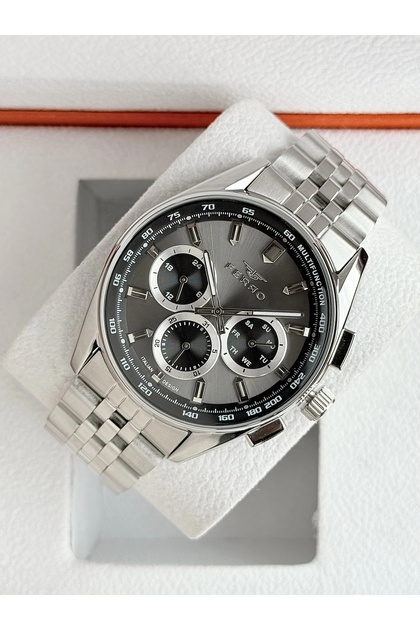 Fm11749A-A Quartz Steel Grey Black Dial 44 mm Men's Wristwatch