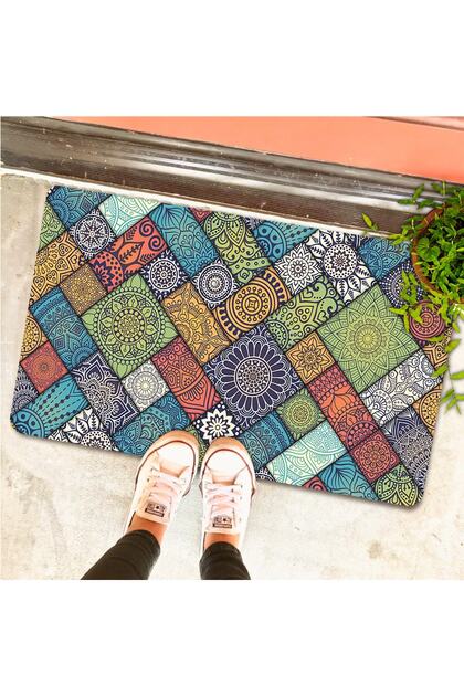 Mandala Colorful Decorative Door Front and Indoor Mat