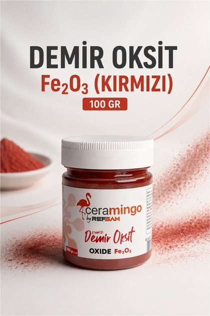 Demir Oksit Fe2o3 (KIRMIZI) - 100 gr