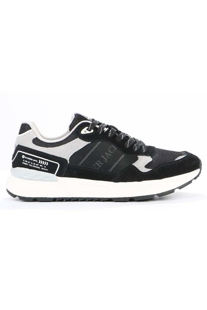 101-24220-m Hawks Orthopedic Sole Leather Men's Sports Shoes Black