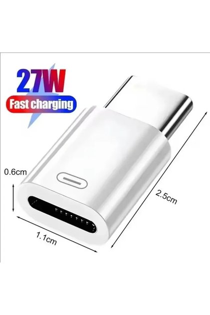 1Pcs 27W IOS To USB C Fast Charging Adaptador Lightnning To Type C Adapter USB C Data Transfer Conve