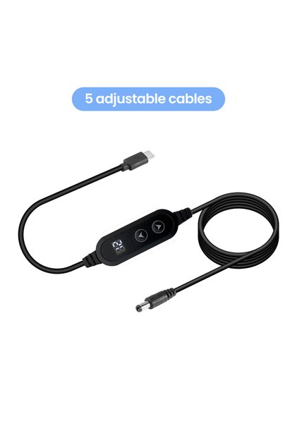 cable USB C to DC Power Boost Cable Type C To DC Fast Charging 5V To 12V Boost Converter Cable Adapt