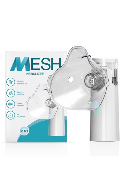 White Medical Silent Mesh Nebulizer Handheld Asthma Inhaler Atomizer Children Health Care Mini Porta