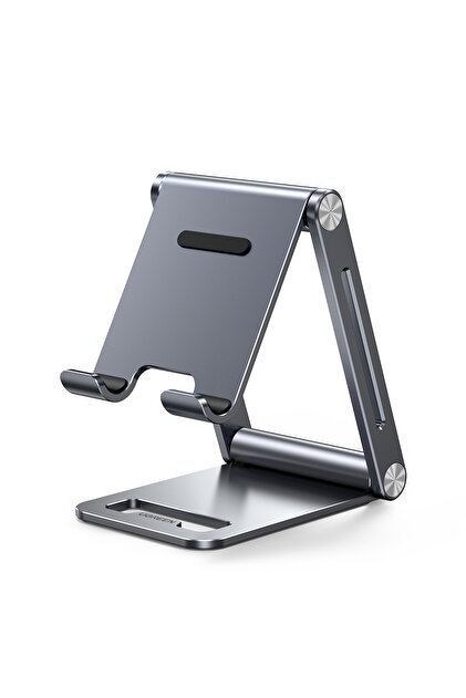 Alüminyum Masaüstü Telefon Tablet Tutucu Stand Gri