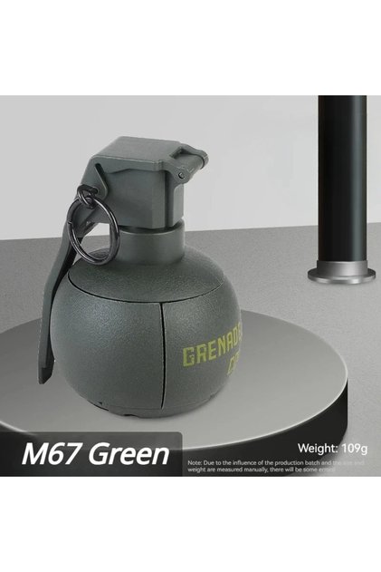 M67-Green M18 Grenade Military Model Toy Grenade Toy Simulation Chicken Eating Role-playing Prank Pr