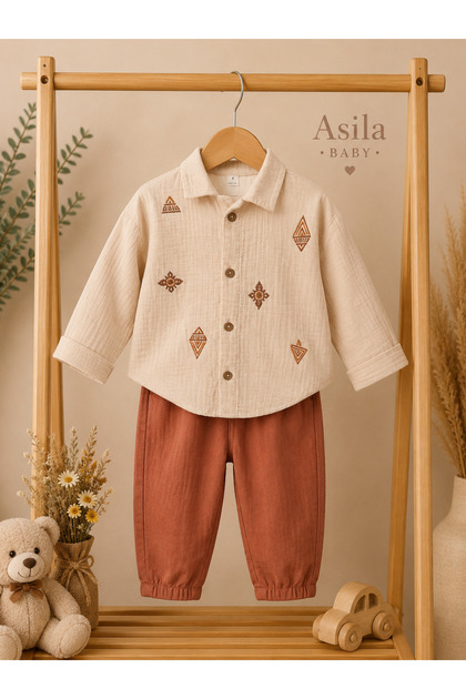 Baby Boy Nordic 2-Piece Top and Bottom Set