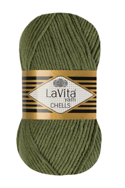 Chells Hand Knitting Yarn 100% Acrylic 100Gr (0424 Haki)