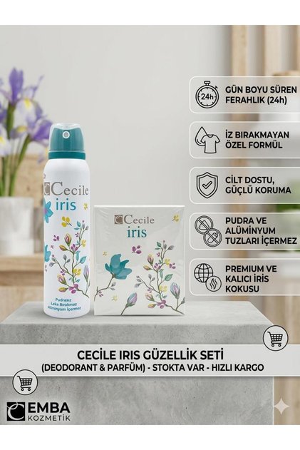 50 ml Iris Edt + 150 ml Iris Deo Kofre