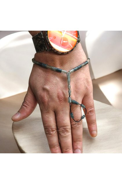 Full Cut Model, Salih Usta Made, Ankle Length Fire Amber Prayer Beads