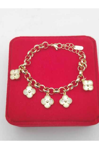 Bratara Trifoi Gold NEW-placata cu aur 14k