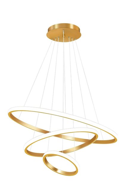 Modern Lighting, Chandelier, Light, Modern chandelier, Gold Color, 60+40+20 cm, Suitable for living room, bed room, kitchen, Adjustable height