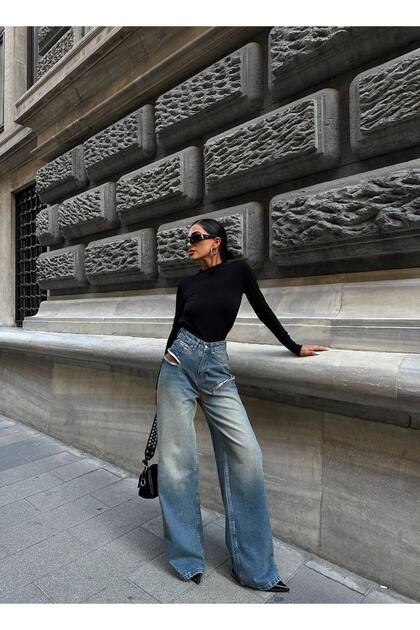 DESIGN SPECIAL TENDINȚĂ, BLUZONI SUPER LĂRGI CU DETALII CU FERMOAR LATERAL, PANTALONI DIN DENIM CU FORMĂ LARGĂ ȘI CONFORTABILĂ - DESIGN SPECIAL TENDINȚĂ, BLUZONI SUPER LĂRGI CU DETALII CU FERMOAR LATERAL, PANTALONI DIN DENIM CU FORMĂ LARGĂ ȘI CONFORTABILĂ
