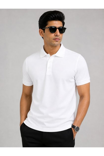 Zero Men's Cotton Polo T-Shirt – Premium Comfort Fit