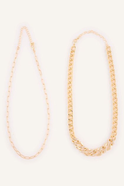 Women's 2-Piece Necklace H3615Axns