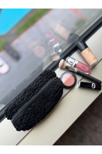 Women's Teddy Fabric Makeup Bag