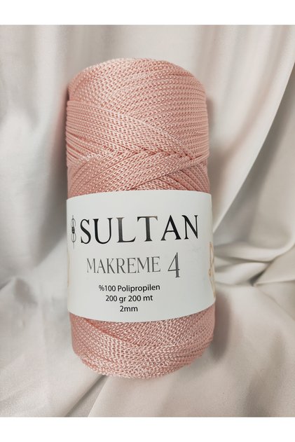 Pudra Pembe Makrome 4 El Örgü İpi (1 Adet) - Renk: 070
