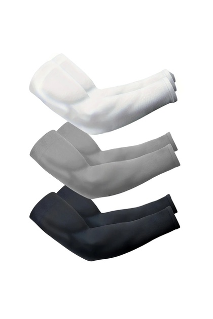 3Pairs-Mix 3 Pairs UV Arm Sun Sleeves – Breathable Protection, Uses for Driving Sports Hiking & Outd