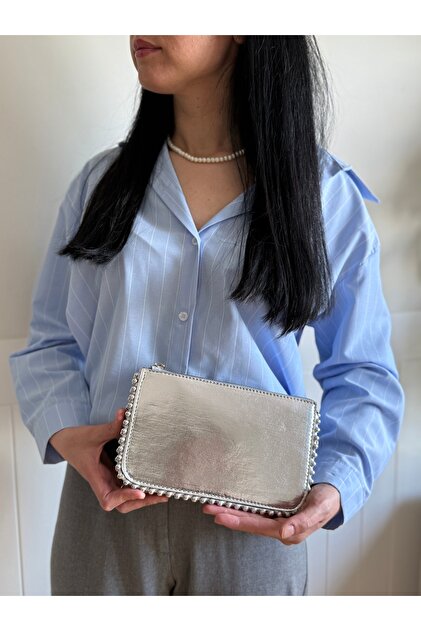 lalettobags Kadın Zımba Detaylı Çapraz & Clutch Çanta - Fiyatı