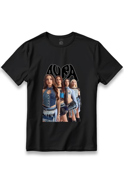 Aura Group Yuh Song Design Girlband Aura Girl Group T-Shirt Unisex 100% Cotton Breathable Thick Fabric T-Shirt