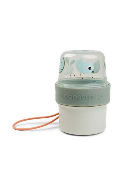 To Go 2-Way Snack Container S Birdee Green