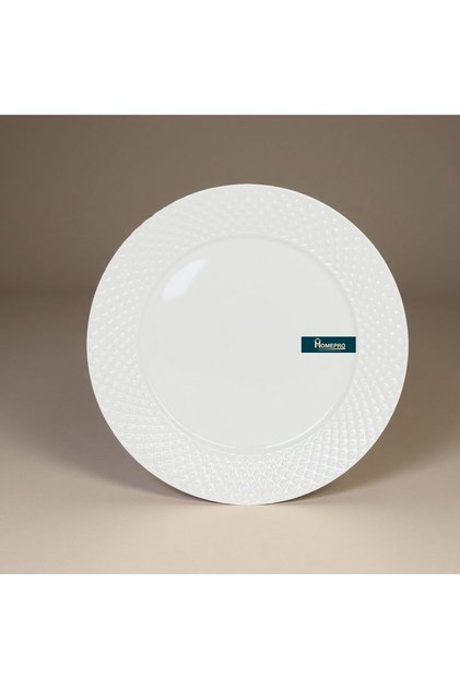 Dinner Plates 10.5 Inch Dinner Plates, White Porcelain Grade A Plates, Chip & Fade Resistant Plates for Everyday Use, Microwave & Dishwasher Safe Dish Set for Kitchen & Serving - White