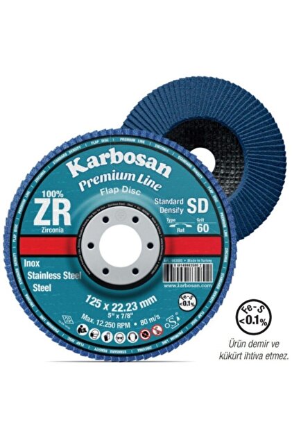 KARBOSAN 115 MM KONİK ZR 60 KUM FLAPDİSK KARBOSAN(983460) - Fiyatı