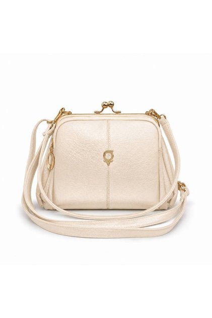 Fabian Three Compartment Burs Detail Double Handle Women's Bag