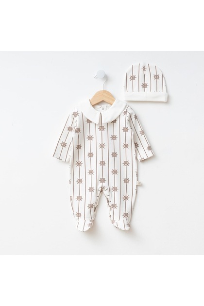 Rudder Printed Baby Boy Overalls