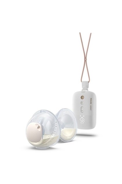 Avent Pompă de sân electrică dublă SCF532/11, 200ml, Alb-transparent