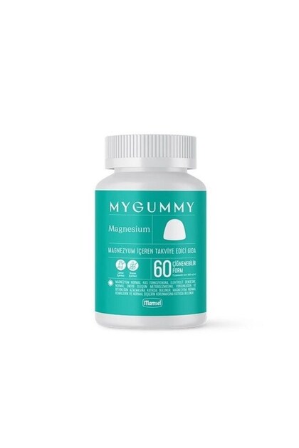 Mygummy Magnesium 60 Çiğnenebilir Form