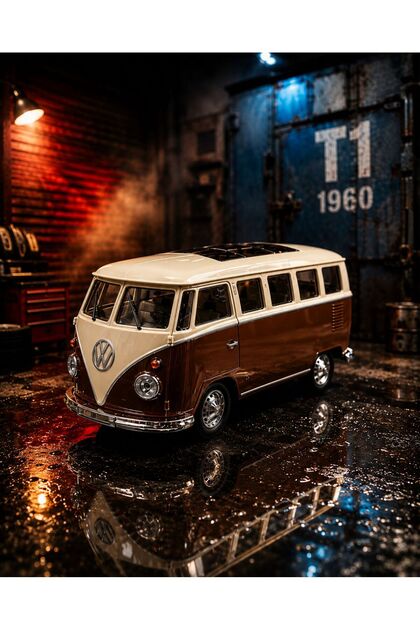 scntoys Volkswagen T2 Minibüs Diecast Model Çekbırak Oyuncak