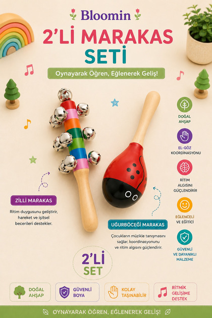 Zilli Maracas and Ladybug Maracas Set