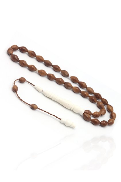 System of Tasseled Barley Cut Kuka and Camel Bone Prayer Beads 201025669