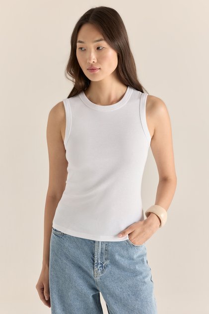 Slim Fit Beyaz Kadın T-shırt