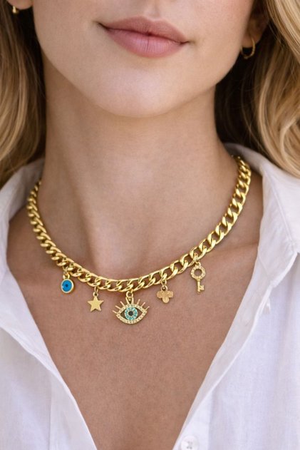 Eye Chain Necklace
