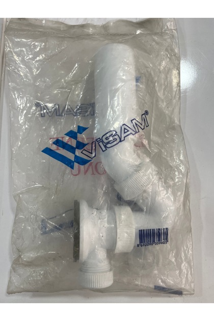 Duş Teknesi Sifonu – Beyaz PVC Gider Sifonu – Kolay Montaj – Dayanıklı Malzeme