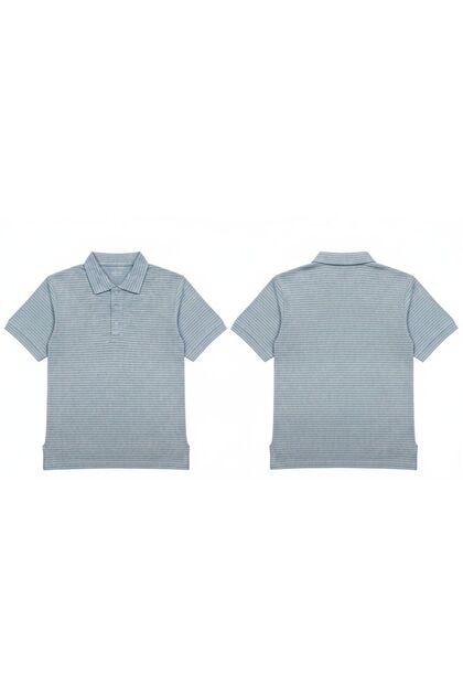 Men's 100% Combed Cotton Striped Polo T-Shirt – 180 GSM – Soft & Breathable – Made in Pakistan