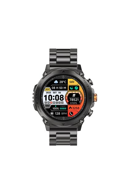 SW05 Metal Çerçeveli 1.43” AMOLED Ekran Bluetooth Görüşmeli IP68 Suya Dayanıklı Akıllı Saat iPhone & Android Uyumlu