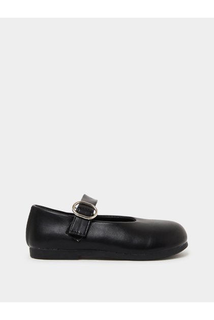 Girls Velcro Ballerina School Shoes