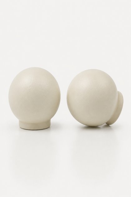 White - Maxi Series Wooden Drawer and Cabinet Handle Set of 2