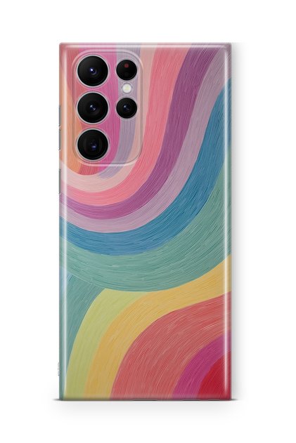 Samsung Galaxy S26 Ultra Compatible Printed Transparent Phone Case | Collection: Colorwave Flux