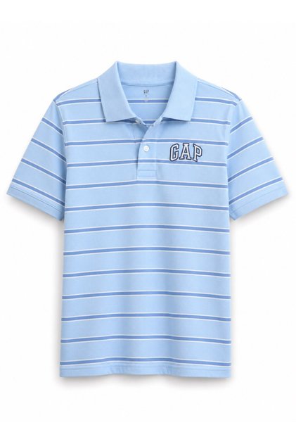 Gap boys' striped logo detail t-shirt - multi-color