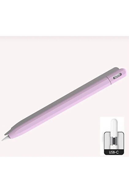 UnDePlus Apple Pencil USB-C için Uyumlu Koruyucu Esnek Silikon