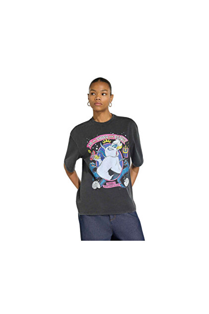 adidas DISNEY VILLAINS TEE Kadın Günlük Tişört KS4184 Siyah