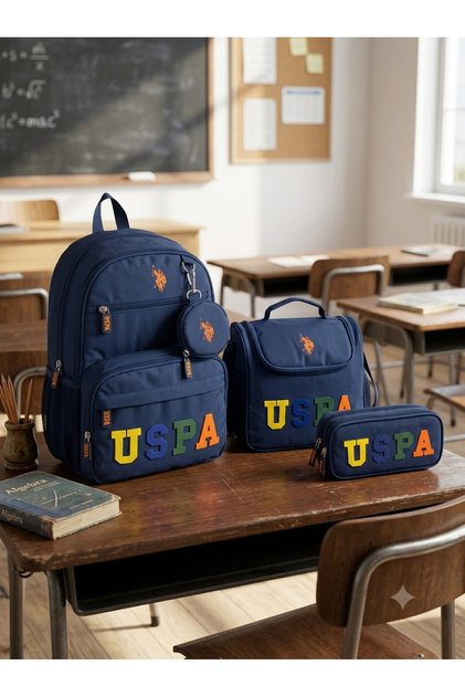 Unisex School Backpack Travel Daily Bag Lunch Bag Pen Holder Set of 3 Plcan26176-179-182